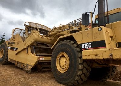 G Mundy Construction Caterpillar heavy excavator machinery graphics and brand signage