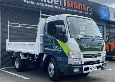 Luitjen Landscaping commercial truck sign writing and custom trailer wraps
