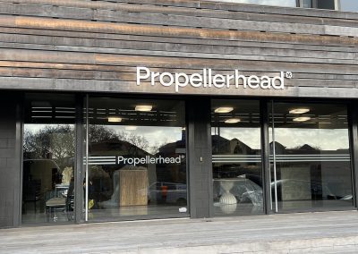 Propellerhead custom indoor 3D lettering office wall signage